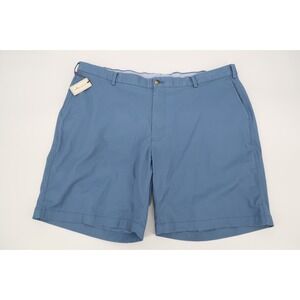 Peter Millar Soft Touch Twill Shorts Mens 42 Blue Flat Front Casual MF17B13 New